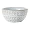 Hello Honey® 4" White Debossed Stoneware Bowl Set, 4ct.